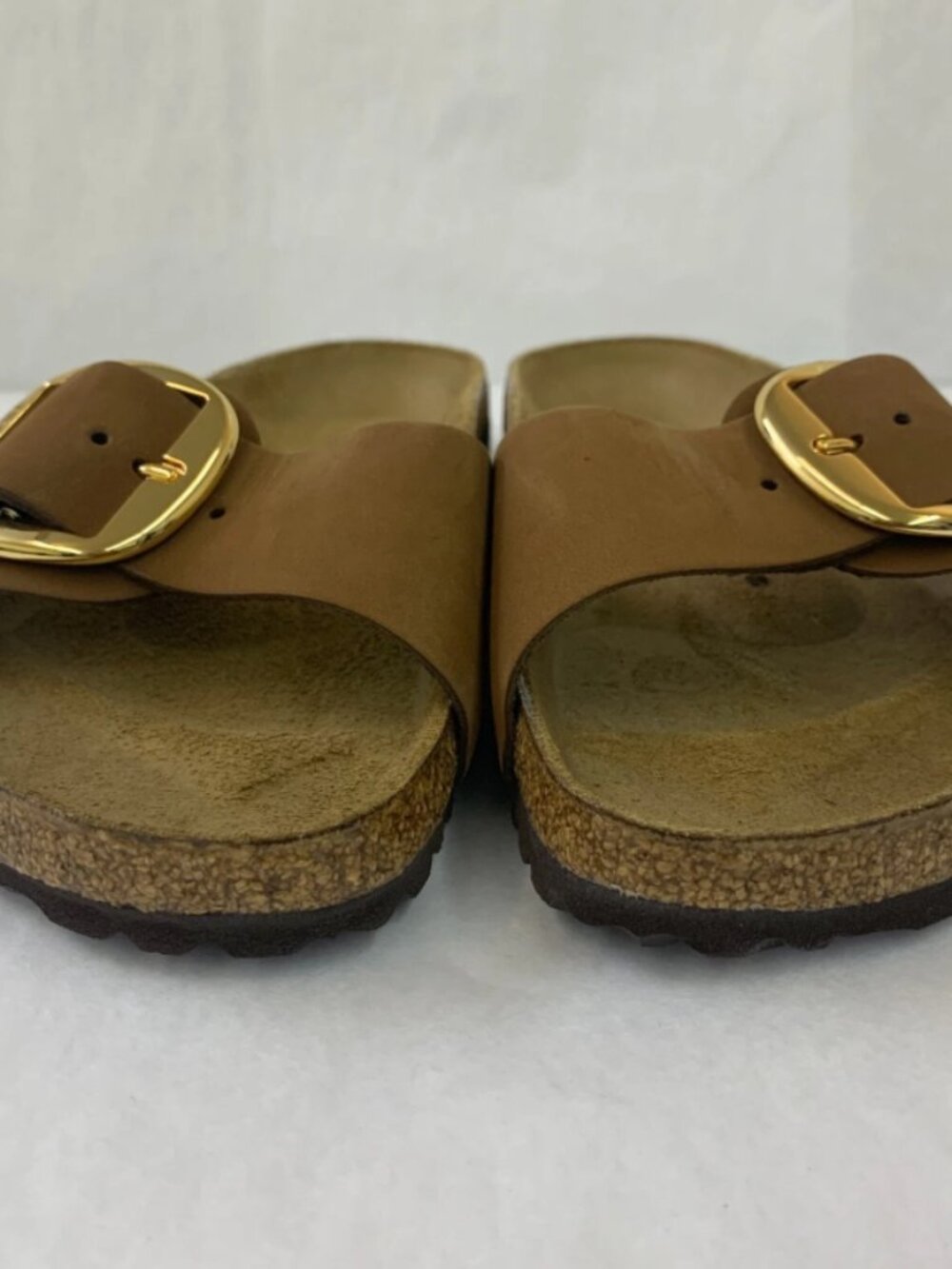 Birkenstock Madrid Big Buckle Cocoa Nubuck Leather Narrow Width Sandals